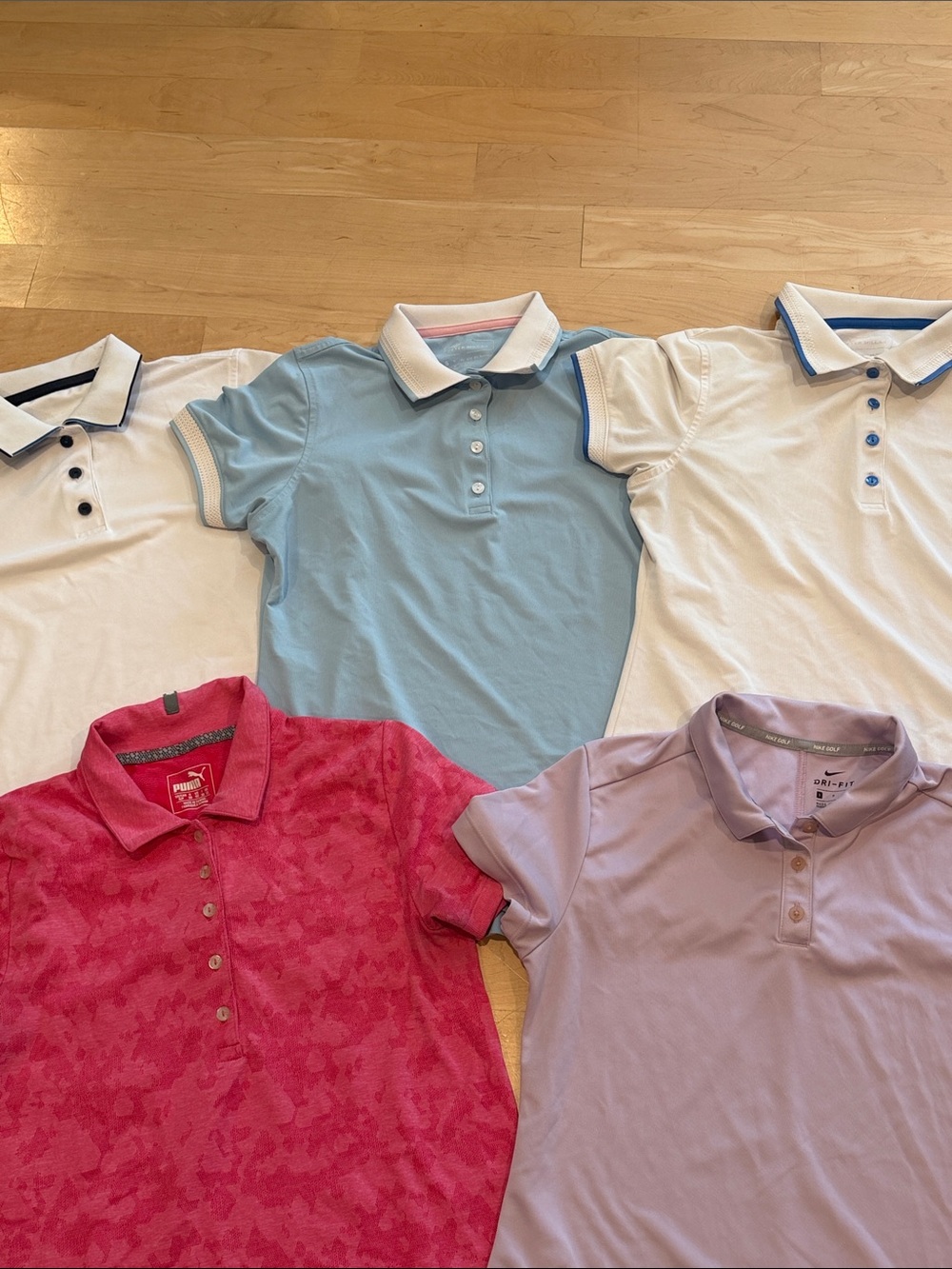 Bundle of 5 Women’s Golf Polo Shirts